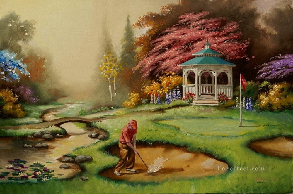 golf 03 impressionist Oil Paintings